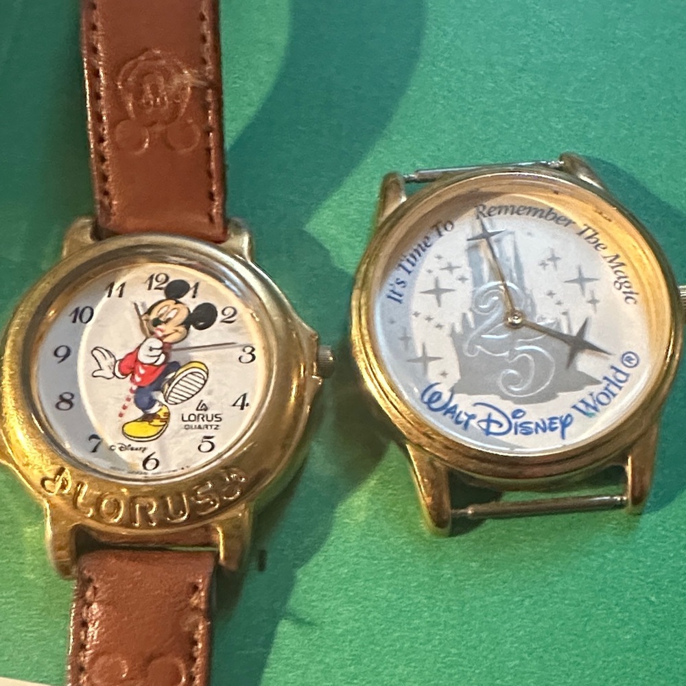 Disney faux Gold Watches